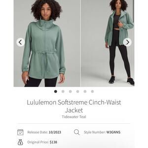 Lululemon Softstreme Cinch-Waist Jacket 8 Women